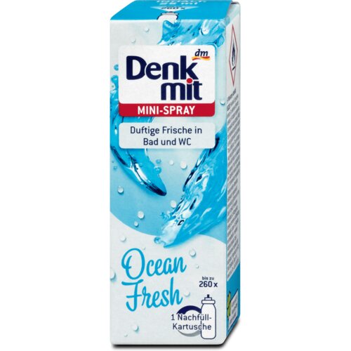 Denkmit Osveživač prostora mini sprej Ocean Fresh - pakovanje za dopunu 25 ml Slike