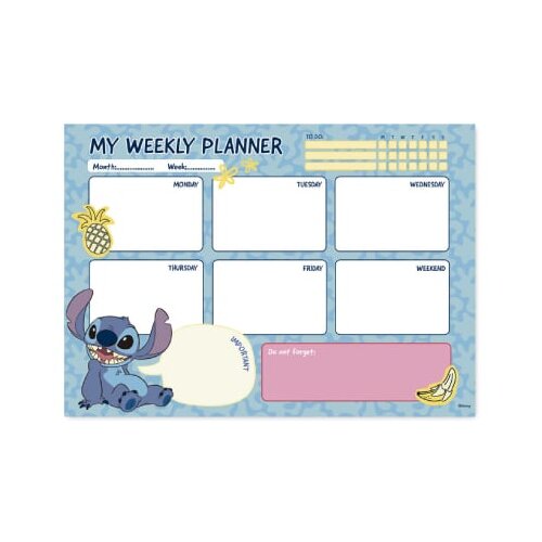 Grupo Erik Editores S. L. Lilo & Stitch - Stoni planer - Disney, Lilo and Stitch Stitch Tropical Weekly Cene