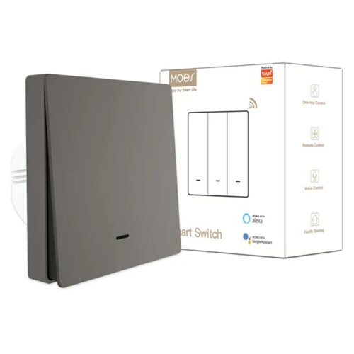 smart+ ZIGBEE MOES PAMETNI PREKIDAC EU SIVI ZS-B-EU1-GY-MS Cene