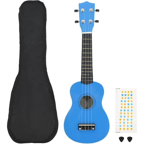  Set dječjeg ukulelea Soprano s torbom svjetloplavi 23 " Cijene