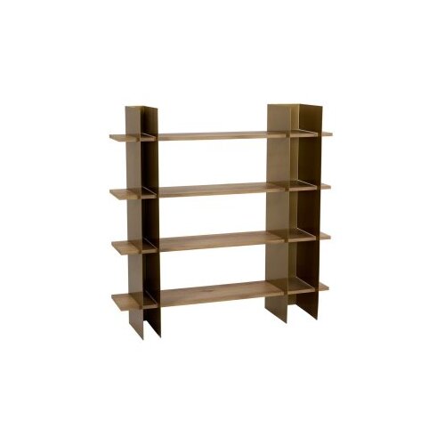 Hanah home Polica za knjige Shb-017-A, 120x31x120 cm, Zlatne boje Slike