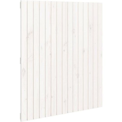 Maison Chic stensko posteljno vzglavje - vzglavna omarica - nočna omarica belo 95,5x3x110 cm trdna borovina, (21707031) Cene