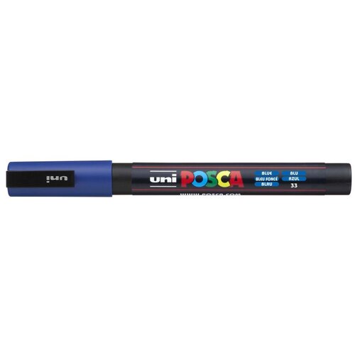 POSCA Uni flomaster; konica 0,9-1,3 mm; moder, (21290444) Cene
