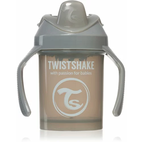 Twistshake Training Cup Grey šalica za učenje pijenja 4 m+ 230 ml