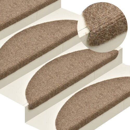 VidaXL Samoljepljivi otirači za stepenice 10 kom krem 56 x 17 x 3 cm Slike