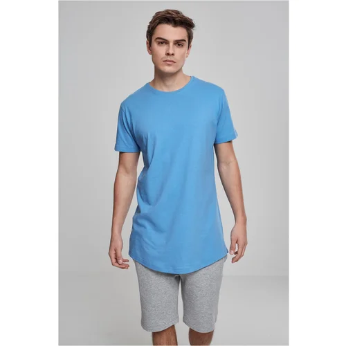 Urban Classics Long T-shirt in the shape of horizontal blue