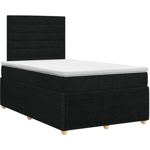  Boxspring krevet s madracem Crna 120 x 200 cm Tkanina - Crna 120 x 200 cm Dizajn linija Slike