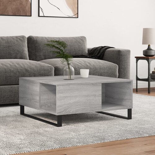  Stolić za kavu boja sivog hrasta 80x80x36,5cm konstruirano drvo Cijene