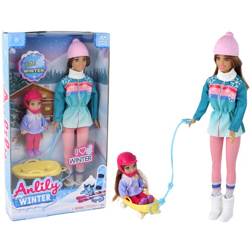  Lutka Anlily majke i kćeri na sanjkama - 30 cm Cijene