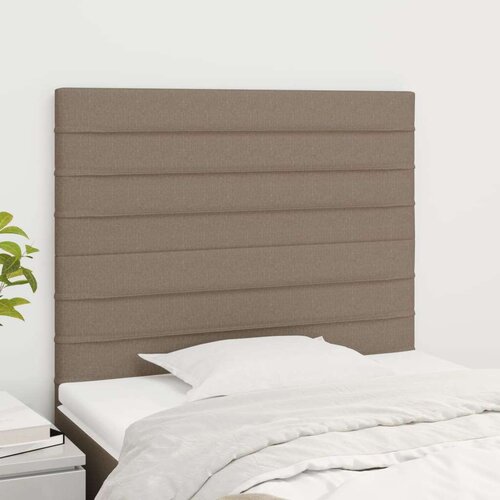  Posteljno vzglavje 2 kosa taupe 80x5x78/88 cm blago, (20953950) Slike