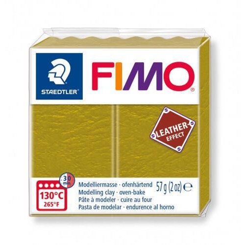 FIMO Leather polimerna masa 519, 56g Olive, (22005751) Cene