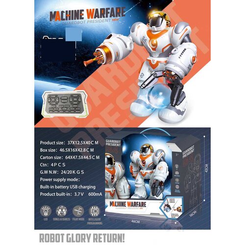  Večnamenski oranžno-beli R/C robot Cene