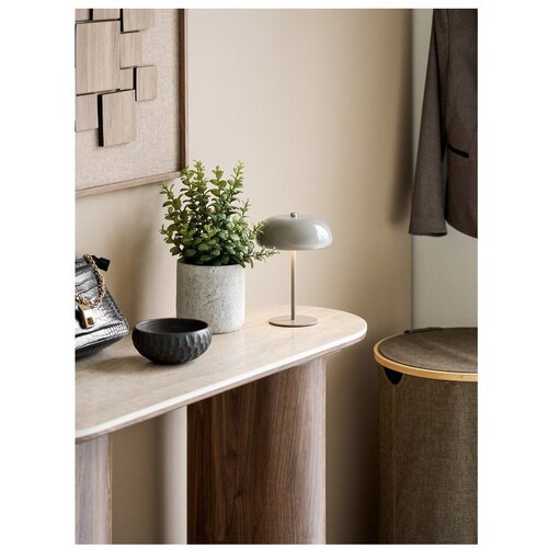 House Nordic Smeđe-siva metalna LED stolna lampa (visina 23 cm) Margate &amp;ndash; Slike
