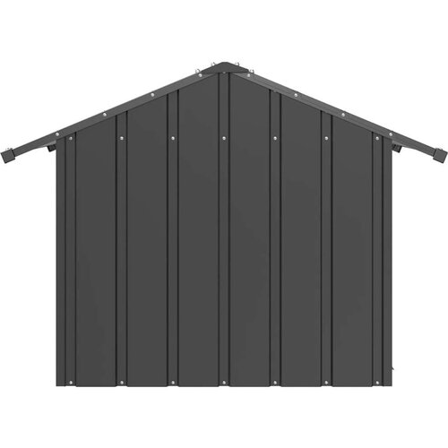VidaXL Kućica za pse s krovom 85x107x81 cm pocinčani čelik Slike