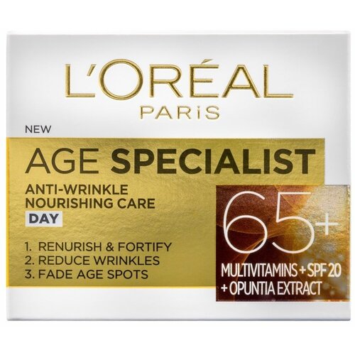 Loreal paris dnevna nega protiv bora age specialist anti-wrinkle 65+ 50ml Slike