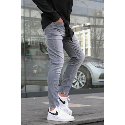 Madmext Jeans - Gray - Slim Cene