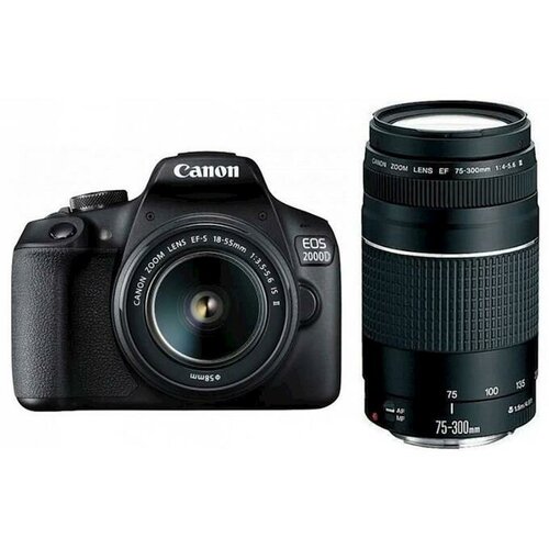 Canon EOS 2000D 18-55 IS + 75-300 digitalni fotoaparat Slike