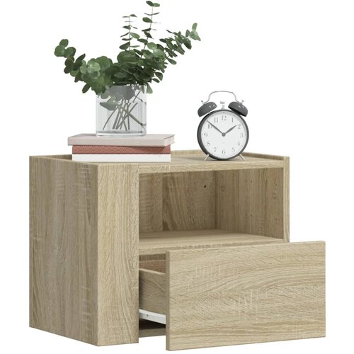  The Living Store Stenska nočna omarica 2 kosa sonoma hrast 45x30x35 cm - Stenska Omarica, (21497510) Cene