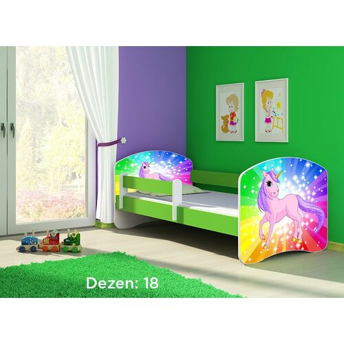 ACMA dečiji krevet II 180x80 + dušek 6 cm GREEN18 Slike