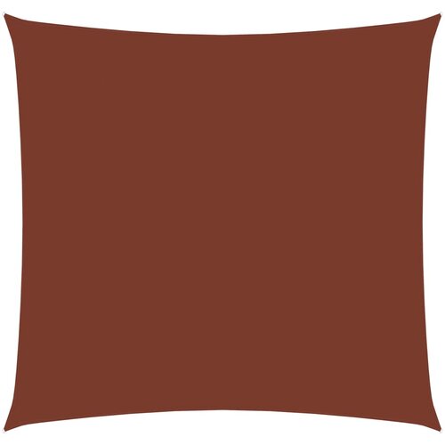 vidaXL Senčno jadro oksford blago kvadratno 6x6 m terakota, (20609088) Cene
