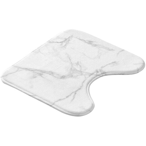 Douceur d intérieur Bijela/siva kupaonska prostirka za WC 45x45 cm Marbre &ndash; Cijene