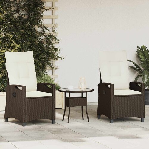 Vrtna stolica 2 pcs Smeđa i krem 56 x 60 x 112 cm Cene