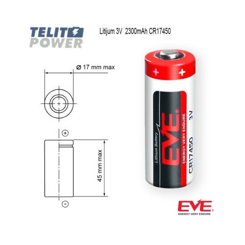 Baterija litijum CR17450 3V 2300mAh EVE Slike
