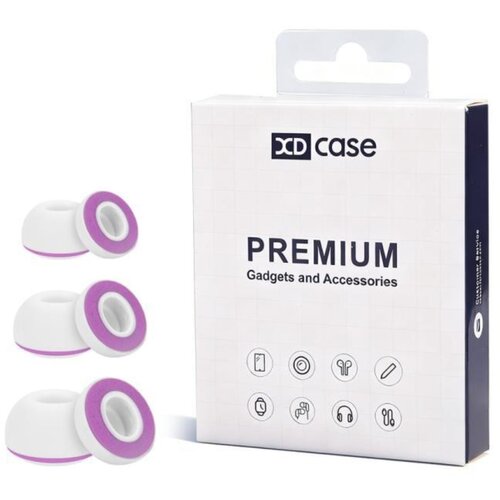 INF Silikonski spominski u&scaron;esni čepki, 3 pari za AirPods Pro 3, vijolični Purple, (5000339749) Cene