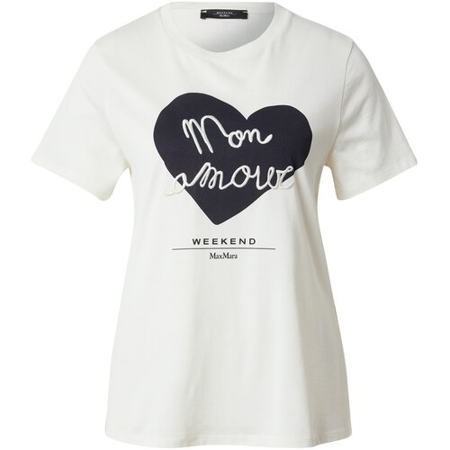 Weekend Max Mara Majica 'VELLO' crna / bijela Cijene