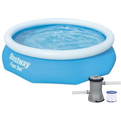 Bestway bazen 305x76cm za dvori&amp;scaron;te Fast Set sa pumpom 57270 Slike