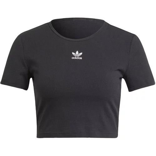 Adidas Majica 'Essentials Rib' črna / bela