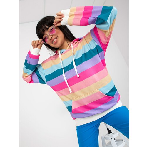 Fashion Hunters RUE PARIS striped pouch pocket hoodie Slike