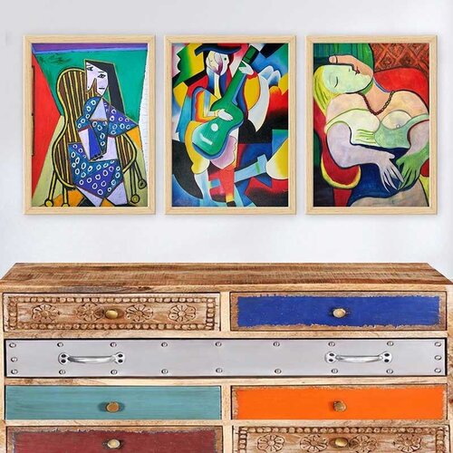 Wallity Set uramljenih slika 3NTC_UNPP13, 3 Dela Cene