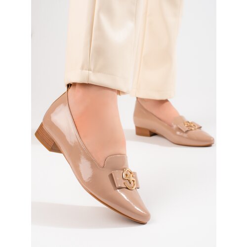 VINCEZA Elegant lacquered loafers with low heels Vnceza Cijene