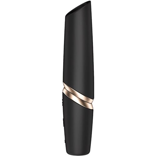 Satisfyer Savr&amp;scaron;eni Poljubac - vibrator u obliku ruža (crni) Slike