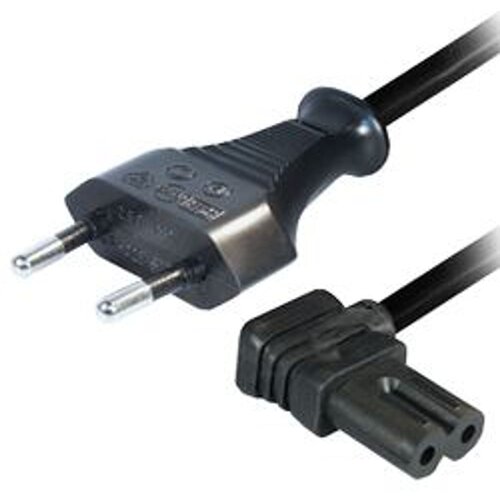 Transmedia AC Power Cord 1,5m, Angled Slike