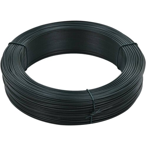 vidaXL Vezna žica za ograjo 250 m 1,6/2,5 mm jeklo črno zelena Cene