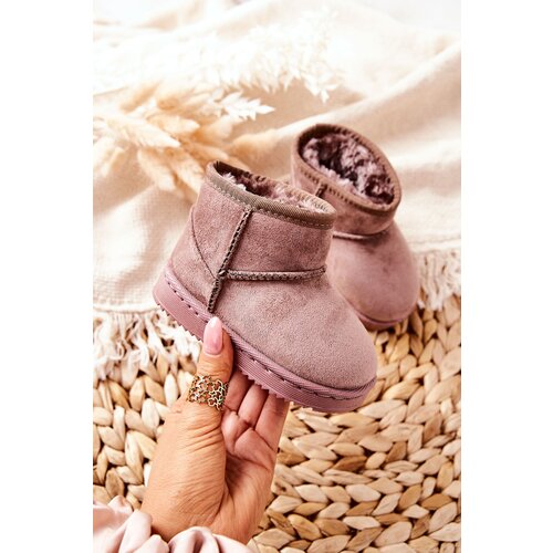 Boto Children's Insulated Snow Boots Dark Beige Gooby Cene