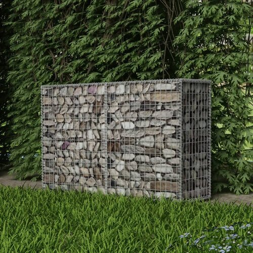 VidaXL Gabionska ko&amp;scaron;ara od pocinčanog čelika 150 x 50 x 100 cm Slike