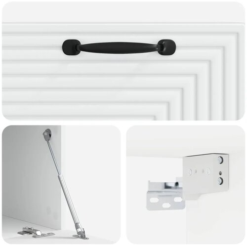  TV ormar za zid Bijela 59 5 x 41 x 30 cm Konstruirano drvo - Bijela 59 5 x 41 cm Slike