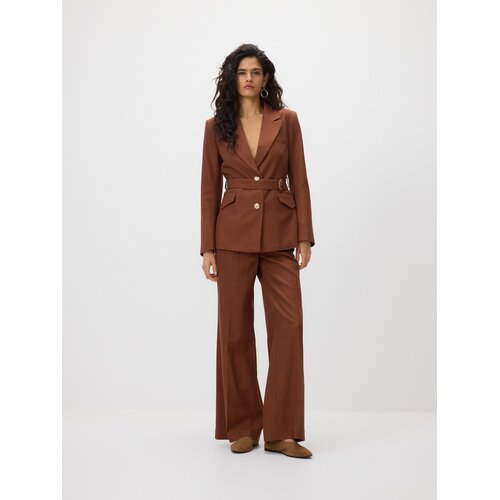 Reserved Jakna s remenom oko struka - smeđi Cijene