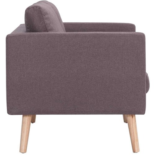  2-dijelni set sofa od tkanine bež Slike