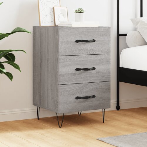 VidaXL Nočna omarica siva sonoma 40x40x66 cm inženirski les Slike