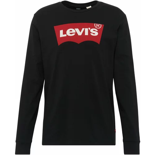 Levi's Majica 'LS STD GRAPHIC TEE BLACKS' rdeča / črna