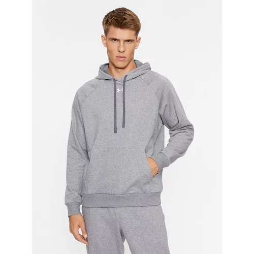 Under Armour Jopa Ua Rival Fleece Hoodie 1379757 Siva Loose Fit