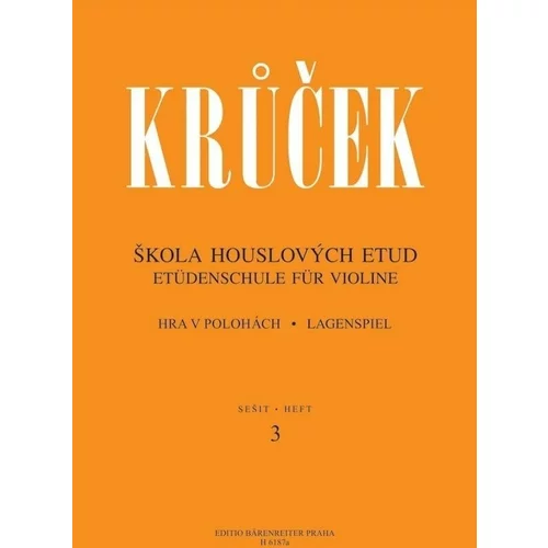 Václav Krůček Škola houslových etud II (sešit 4) Nota