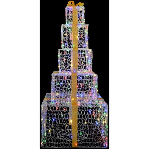  Božićne svjetleće kutije na slaganje 250 LED lampica Vi&amp;scaron;ebojno Slike