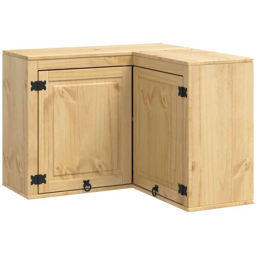  Cabinet s policom Med 80 x 80 x 60 cm Čvrsto borovo drvo Slike