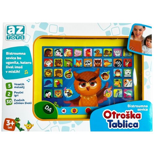 Az toys otroška tablica Bistroumna sovica SLO Cene