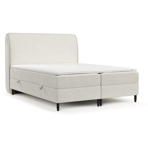 Maison de R&amp;ecirc;ve Kremno bela boxspring postelja s prostorom za shranjevanje 160x200 cm Melba &amp;ndash; Slike